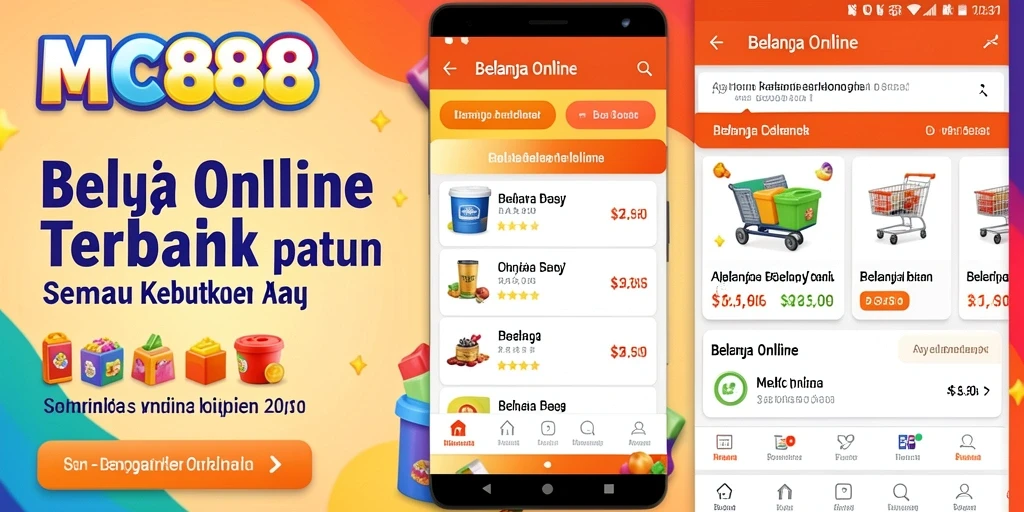 Antarmuka aplikasi MC888 yang mudah digunakan untuk Belanja Online.