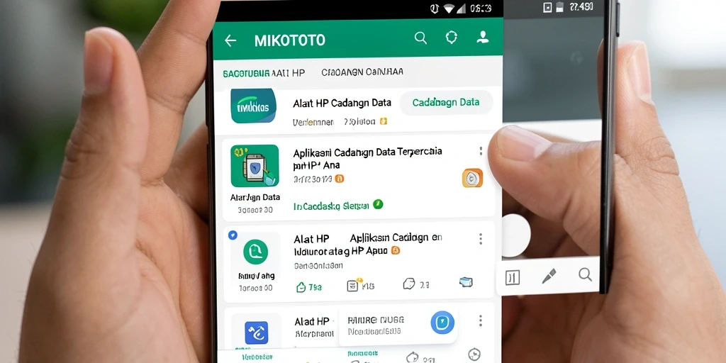 Tampilan antarmuka MIKOTOTO untuk cadangan data yang mudah dan efisien.