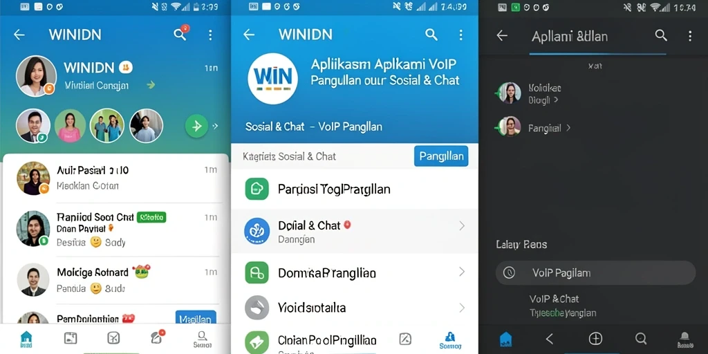 Antarmuka WINIDN yang intuitif untuk VoIP Panggilan.